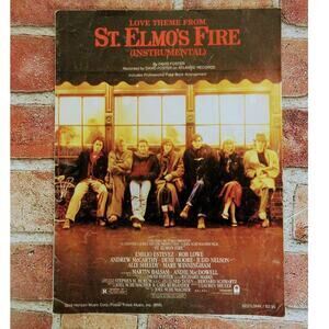 St. Elmo's Fire Love Theme Sheet Music Piano Solo Emilio Estevez Rob Lowe 1985